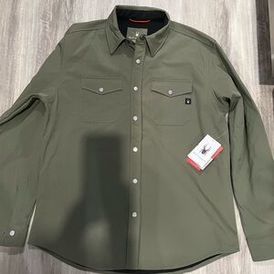 Mens Spyder bonded lined Shirt Jacket. Size Large. New.